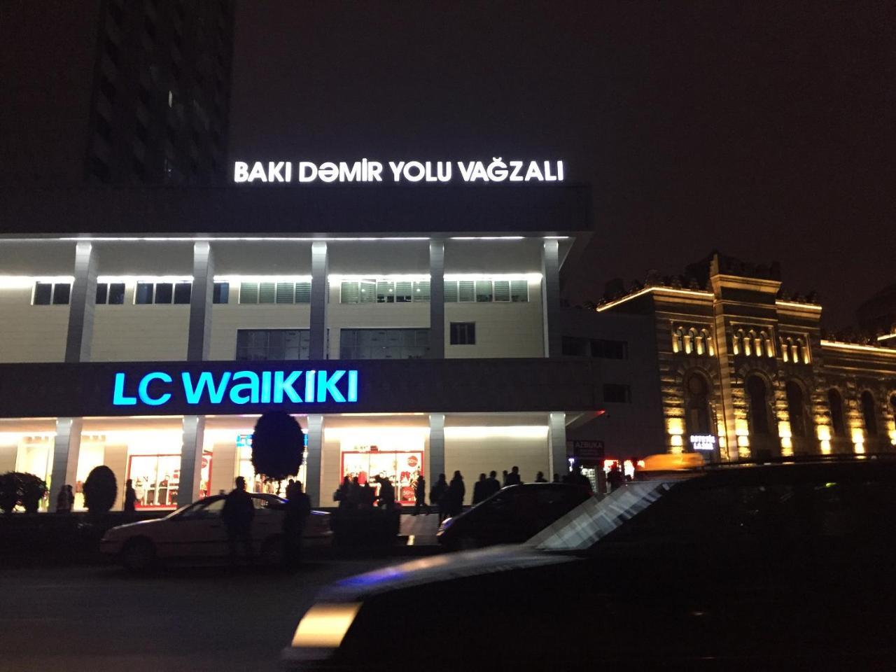 Demir Yol Plaza Hotel Bakoe Buitenkant foto