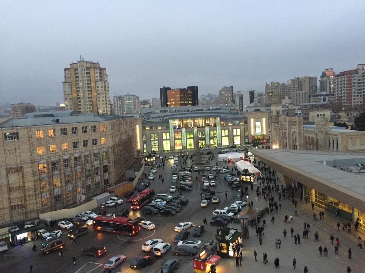 Demir Yol Plaza Hotel Bakoe Buitenkant foto