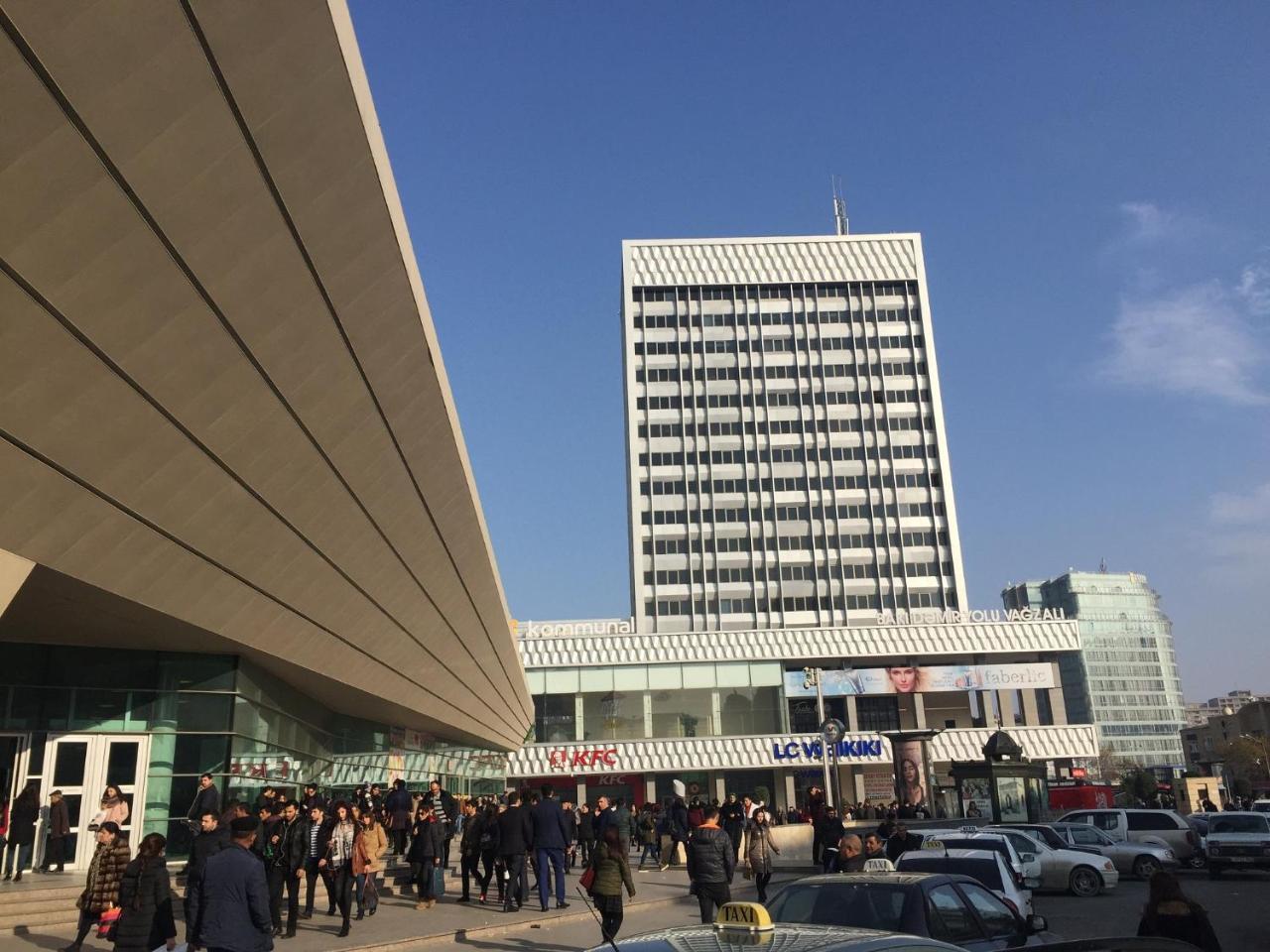Demir Yol Plaza Hotel Bakoe Buitenkant foto