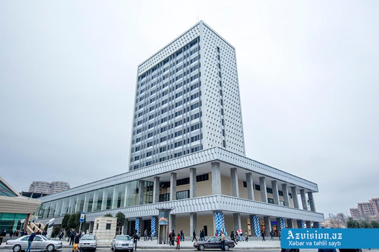 Demir Yol Plaza Hotel Bakoe Buitenkant foto