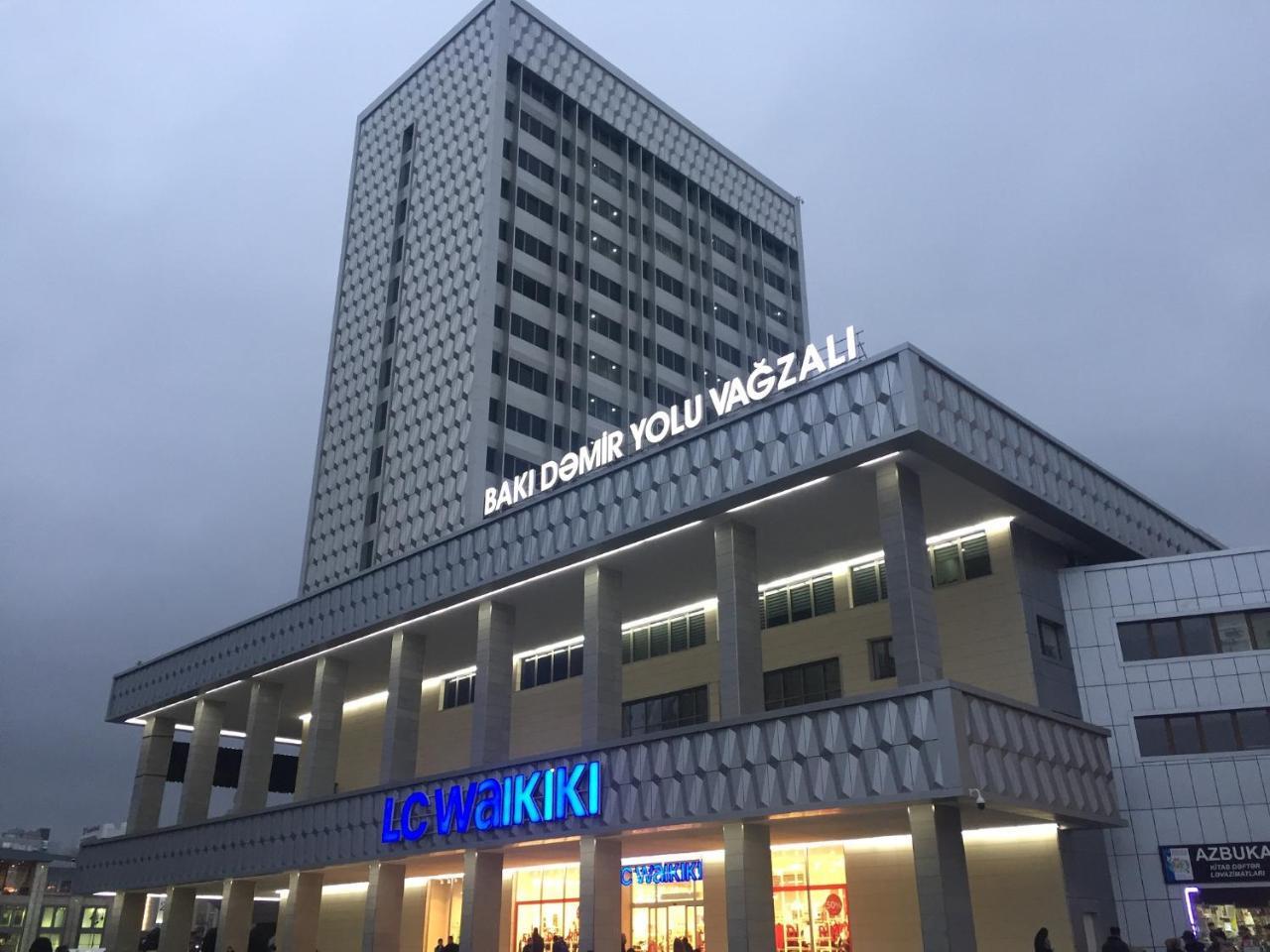 Demir Yol Plaza Hotel Bakoe Buitenkant foto